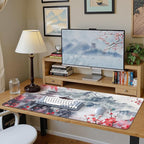 iCasso Desk Protector Mat, Large Japanese Mouse Pad, Stable Rubber Base Mousepad - Image 7