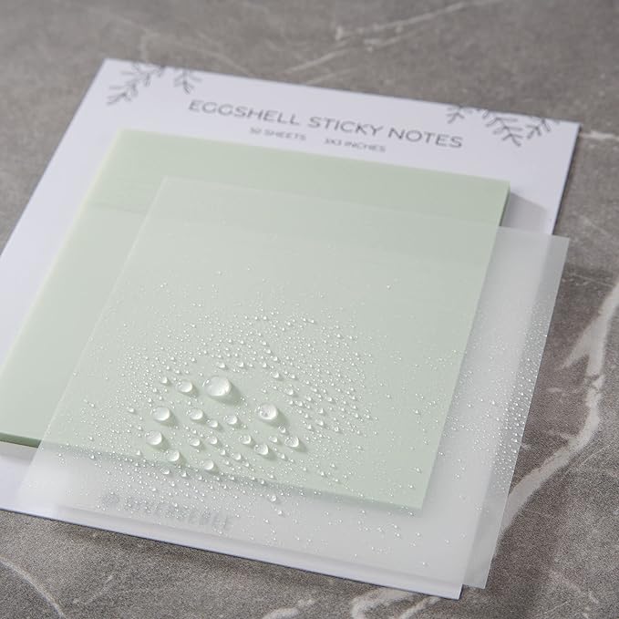 DiverseBee 50 Sheets Pastel Transparent Sticky Notes, 3x3” Clear Sticky Tabs - Image 2