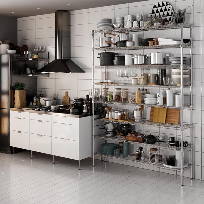 Regal Altair 14" Deep x 60" Wide x 86" Height Wire Shelving Kit | 8-Tier | NSF - Image 2