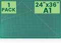 CLOYAN Large Cutting Mat 24"x36", 1 Pack Double-Sided 5-Ply Self Healing Sewing by CLOYAN