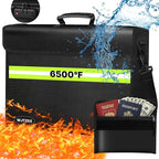 WJTZDZ 6500°F Large Fireproof and Waterproof Document Bag by Unknown