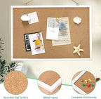 FEBSNOW Cork Board Bulletin Board 23 x 15.7 Inches - Image 3