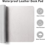 Aothia Faux Leather Desk Mat – Large Mouse Pad, Non-Slip PU Leather Blotter - Image 8