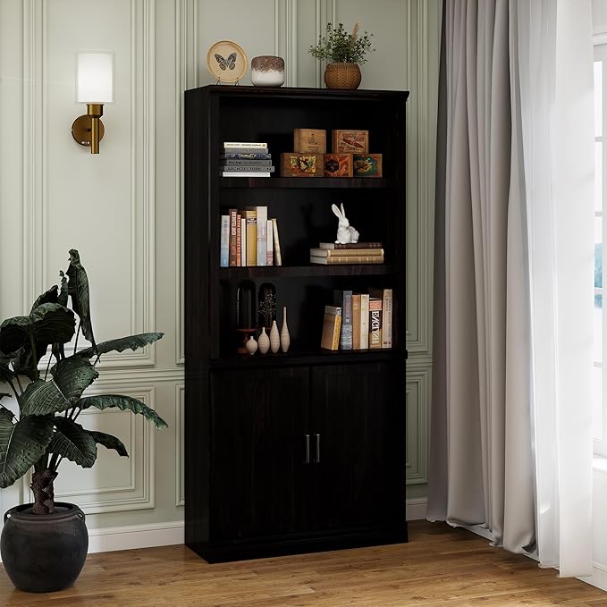 Bevfint 70 Inch Tall Bookcase - Image 3