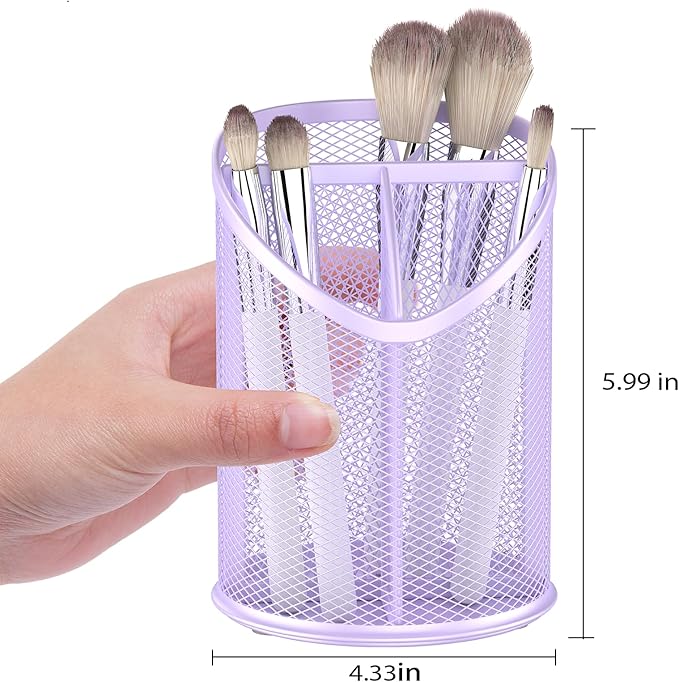 Delifox 2 Pack Pen Holder Mesh Round Pencil - Image 2