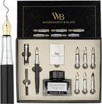 Wordsworth & Black Calligraphy Pen Gift Set, Includes Bottle, 6 Cartridges by WordsworthBlack