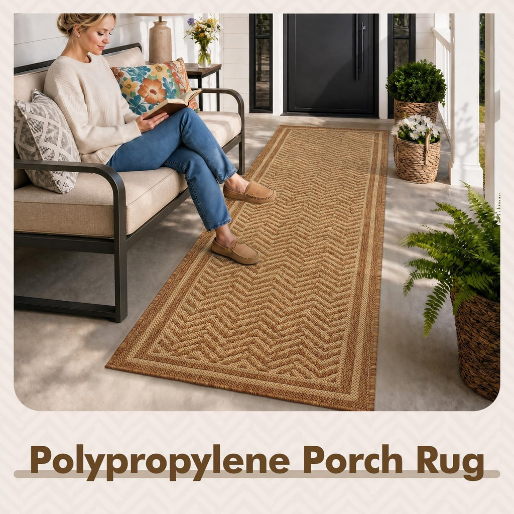 montvoo-2x6 ft indoor outdoor runner rugs for entryway, side view