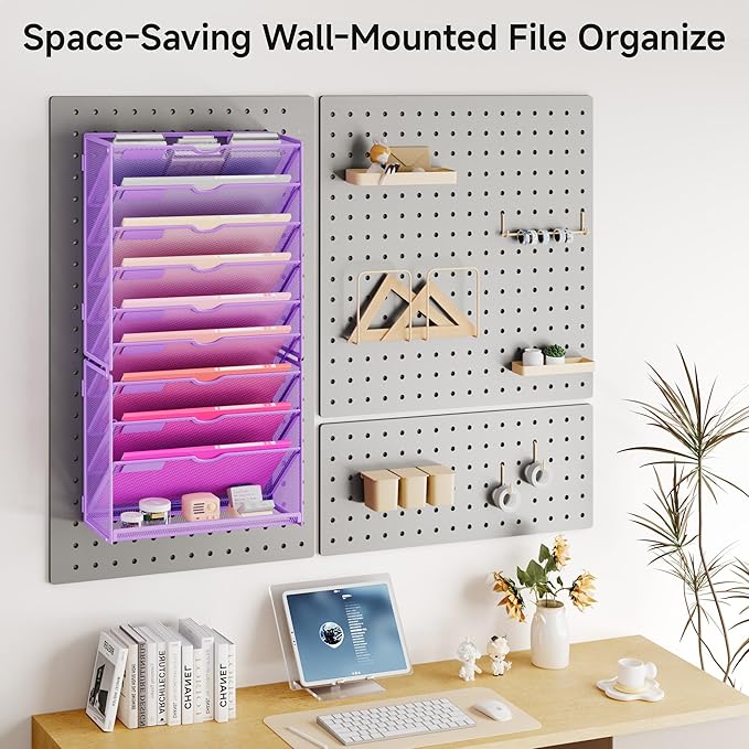 Lavatino Hanging Wall File Folders Organizer - Image 5