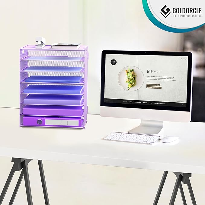 8 Tier Paper Letter Tray Organizer - Image 5