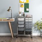 GOFLAME 15-Drawer Rolling Storage Cart, Craft Storage Cart - Image 2