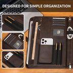 Geslun Personalized Genuine Leather Portfolio, Legal Size 8.5 x 14 Pad Holder - Image 8