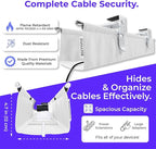 Ascrono Original No Drill Under Desk Cable Management Tray 40.6" - Image 6
