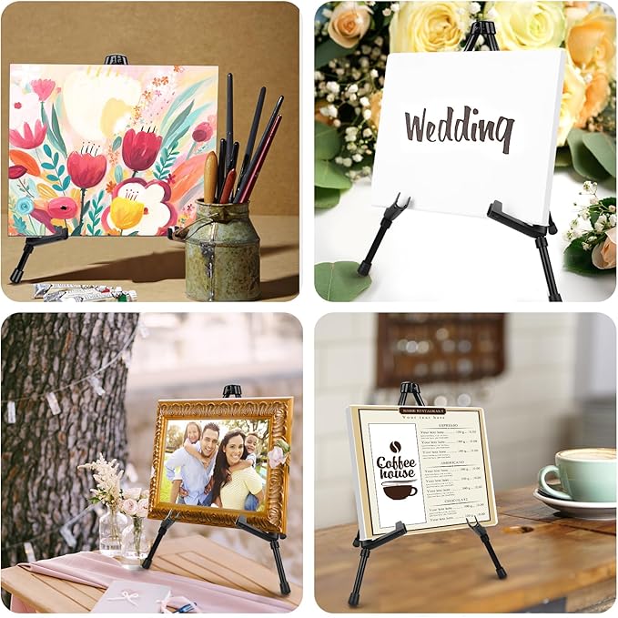 AROIC 12 Pack 14'' Tabletop Easels, Adjustable Portable Table Top Easel - Image 7