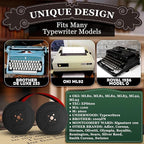 4 Pcs Universal Typewriter Ribbon Pack – Black and Red Typewriter Ribbon – 0.2 - Image 7
