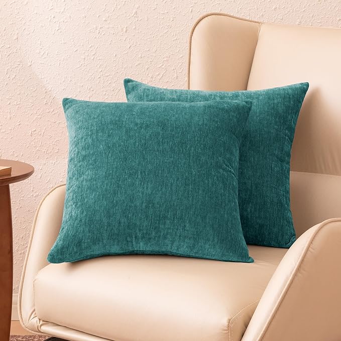 Amazon Basics Chenille Throw Pillow Covers, Home Decor Cushion Cover - Image 2