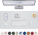 PU Leather Desk Mat Protector by AFIING