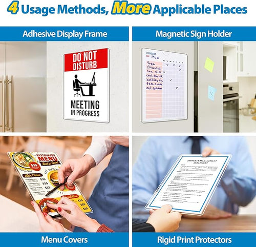 10 Pack Magnetic Sign Holder 8.5 x 11 - Image 2