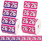 1000pcs 2026 Year Stickers, 3/4x1-1/2 Inch 26 Year Colored Self-Adhesive by Unknown