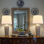 GO&SO Oatmeal Linen Drum Lamp Shade - Image 7