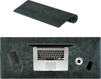 Node Leather Calfskin Leather Desk Pad – Executive Office Desk Mat by NodeLeather