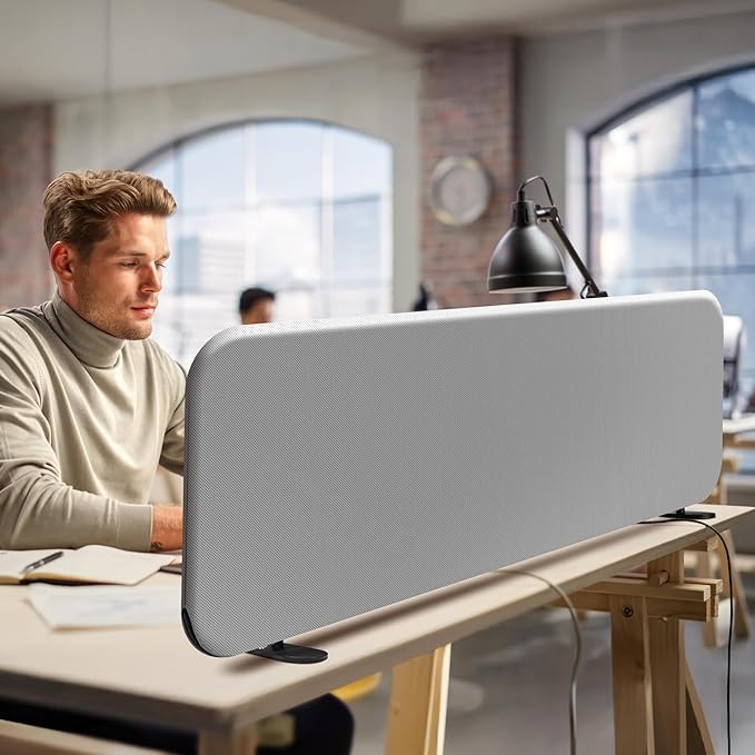 DECOLAB Desk Dividers, Portable Table Partition Screen Panel by DECOLAB