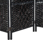 HOMCOM Room Divider, 3 Panel Folding Privacy Screen, 6FT Tall Portable Wicker - Image 9