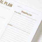 Weekly Meal Planner - Undated Magnetic Notepads with Grocery List, 7" x 9" | 52 Weeks, Meal Planning Pad for Refrigerator Door with Tear-Off Shopping List, Food/Menu Organizer Notepad