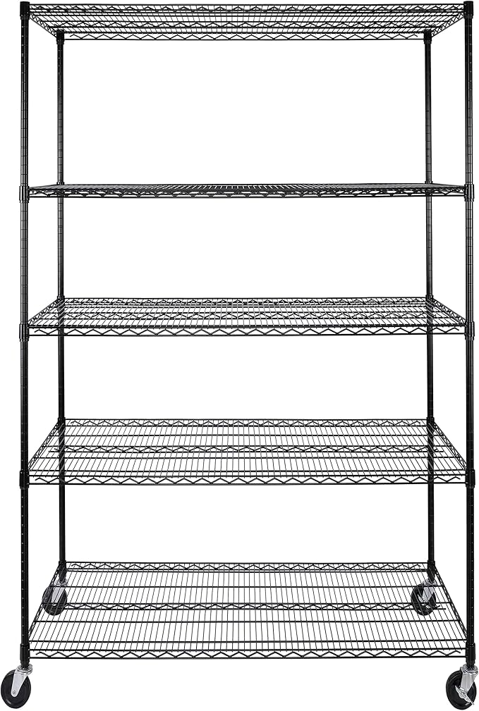 Seville Classics UltraDurable Heavy Duty NSF Solid Steel Wire Rack Storage Unit - Image 2