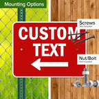 Custom Arrow, Custom Directional Sign, Left Arrow, 18x24 Inches, Rust Free .063 - Image 5