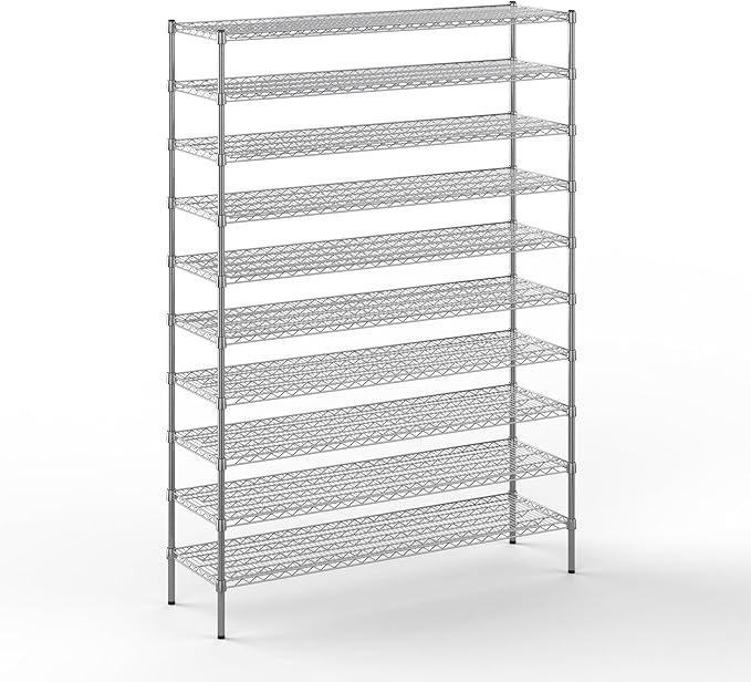 Regal Altair 18" Deep x 60" Wide x 86" Height Wire Shelving Kit | 10-Tier | NSF by Regal+Altair