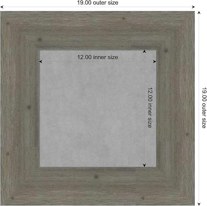 Amanti Art Grey Framed Magnetic Board 19x19 X-Small Vision Board - Image 4