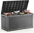 EasyUp 120 Gallon Deck Boxes Waterproof, Outdoor Large Storage Boxes by EASYUP