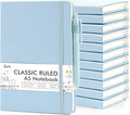 feela 12 Pack Notebooks Journals Bulk, Hardcover Notebook Classic Ruled Lined by feela