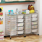 Giantex 15 Drawer Rolling Cart - Image 2