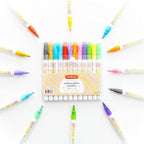 Incraftables Outline Glitter Markers – Metallic, Double Line Pens, Shimmer by Incraftables