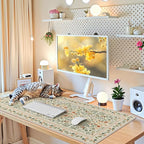 iCasso Desk Mat for Keyboard and Mouse, Large Mouse Pad, Desk Pad Mat, - Image 6