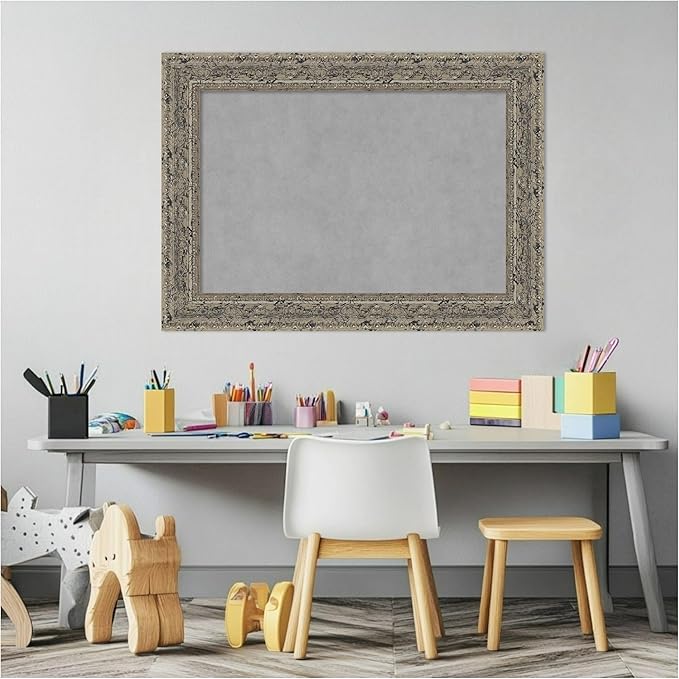 Amanti Art Silver Framed Magnetic Board 21x29 Medium Vision Board - Image 5