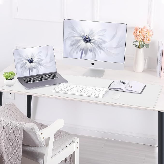 Leather Desk pad Protector, Large Desk mat - Image 8