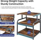 Fannova 23.6" Deep Extra Large Printer Stand, 3 Tier Printer Table - Image 3