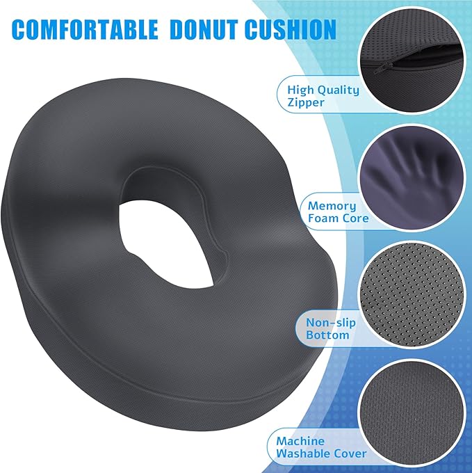 BlissTrends Donut Pillow Seat Cushion, Donut Chair Cushions - Image 3