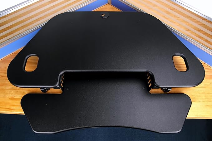 Rocelco 46" Height Adjustable Corner Standing Desk Converter - Image 5