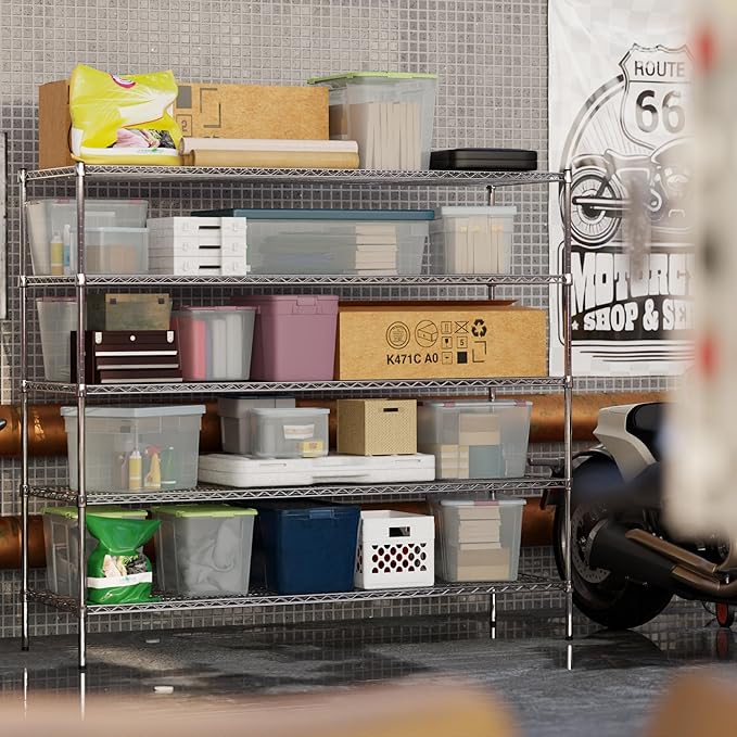 Regal Altair 24" Deep x 72" Wide x 64" Height Wire Shelving Kit | 5-Tier | NSF - Image 5