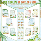 TaoBary 160 Pcs Stationery Paper Set 50 Double Sided Stationery Papers - Image 3