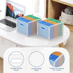 samstar 2 Pack Hanging File Organizer, Mesh File Folder Box Filing Box Cabinet - Image 5