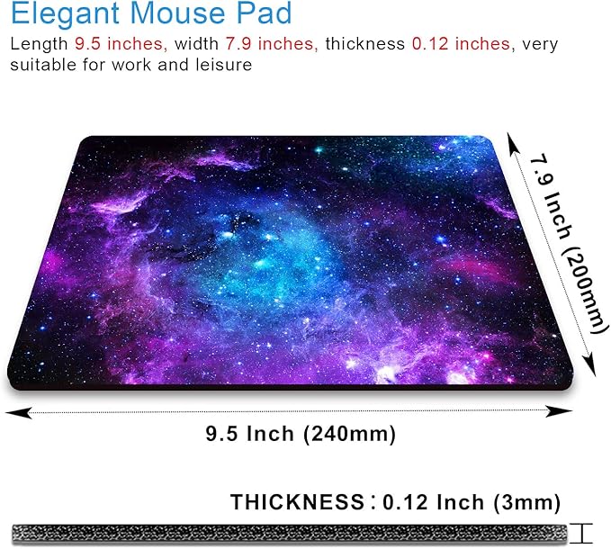IMAYONDIA Square Mouse Pad, Anti-Slip Rubber Base Mouse Pad - Image 2