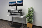 Rocelco 37.5" Deluxe Height Adjustable Standing Desk Converter - Image 3