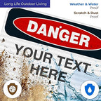 Custom Danger Sign, OSHA Sign, 12x18 Inches, 3M EGP Reflective .063 Aluminum - Image 5