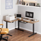 FLEXISPOT L Shaped Standing Desk, 63 x 47 Inch Electric Height Adjustable - Image 2