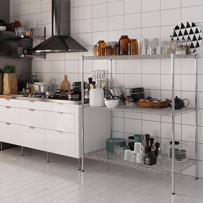 Regal Altair 24" Deep x 48" Wide x 54" Height Wire Shelving Kit | 3-Tier | NSF - Image 2