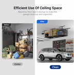 fleximounts 3x8 overhead garage ceiling storage rack adjustable, package contents